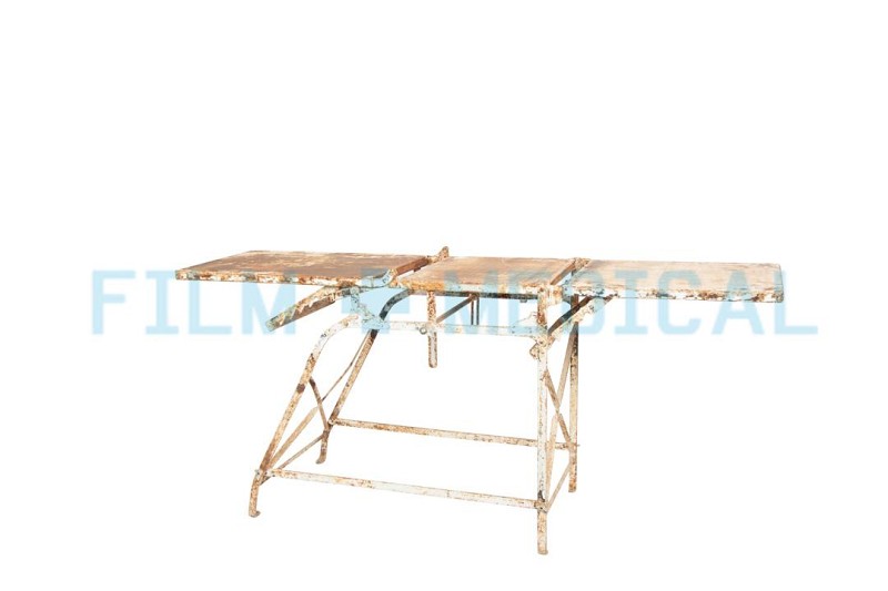 Examination Table Metal Worn Finish